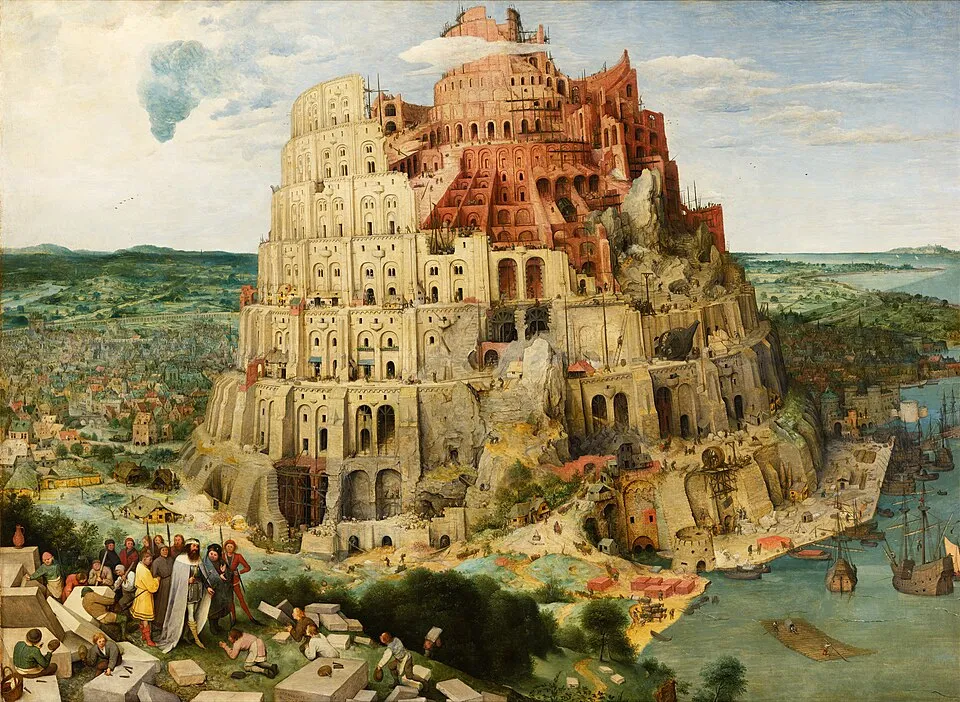 Pieter Bruegel's painting of the Tower of Babel.